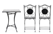 Orlando Store™ - SET3 Tavolo Quadrato + 2 Sedie Pieghevoli Erice