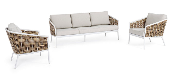 Orlando Store™ - SET3 Salotto Maribela Bianco YK11
