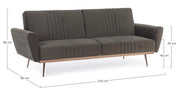 Orlando Store™ - Divano Letto Johnny Velluto Visone
