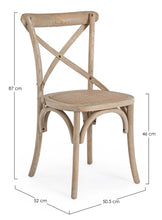 Carica l&#39;immagine nel visualizzatore di Gallery, Orlando Store™ - Sedia Cross Grigio Naturale
