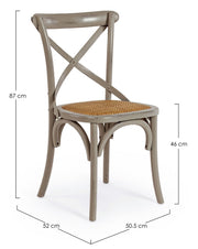 Orlando Store™ - Cross Chair Dark Grey