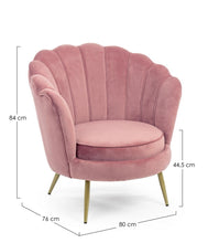 Carica l&#39;immagine nel visualizzatore di Gallery, Orlando Store™ - Poltrona Gigliola Rosa Antik
