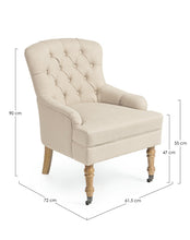 Carica l&#39;immagine nel visualizzatore di Gallery, Orlando Store™ - Poltrona Arlette 109 Beige
