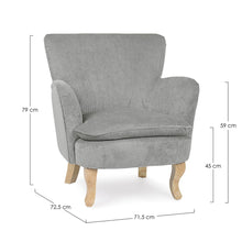 Load image into Gallery viewer, Orlando Store™ - Light Gray Chenille Armchair
