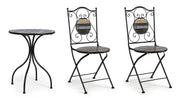 Orlando Store™ - Set Tavolo + 2 Sedie Pieghevoli Huston
