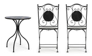 Orlando Store™ - Set Tavolo + 2 Sedie Pieghevoli Huston