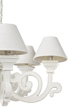 Load image into Gallery viewer, Orlando Store™ - 5 Light Bastia White Wood Chandelier
