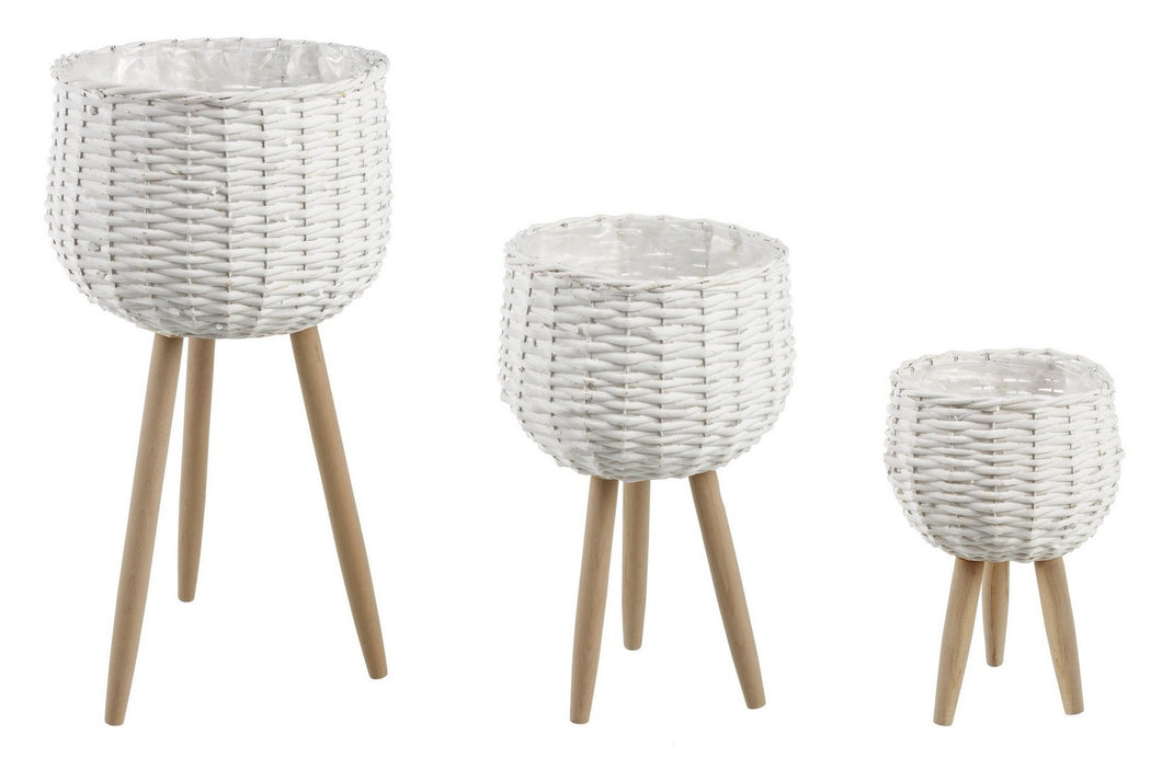 Orlando Store™ - Set3 Vaso Treppiede Bianco