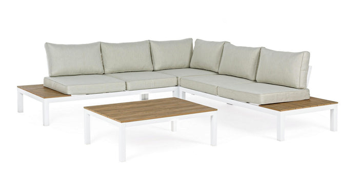 Orlando Store™ - SET Salotto Angolare Elias Bianco SJ60