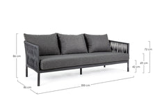Load image into Gallery viewer, Orlando Store™ - Florencia 3-Seater Sofa Anthracite WG21
