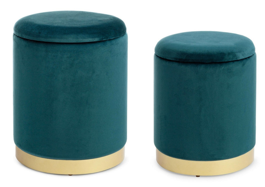 Orlando Store™ - SET2 Pouf Contenitore Polina Navyus