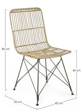 Carica l&#39;immagine nel visualizzatore di Gallery, Orlando Store™ - Sedia Lucilla Kubu Natural
