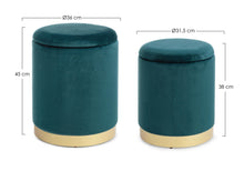 Carica l&#39;immagine nel visualizzatore di Gallery, Orlando Store™ - SET2 Pouf Contenitore Polina Navyus
