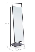Carica l&#39;immagine nel visualizzatore di Gallery, Orlando Store™ - Specchio Porta Abati Ekbal Nero
