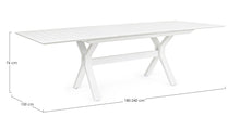 Carica l&#39;immagine nel visualizzatore di Gallery, Orlando Store™ - Tavolo Allungabile Kenyon Bianco 180-240X100
