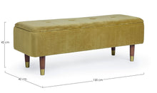 Load image into Gallery viewer, Orlando Store™ - Kira Olive 2-Seater Storage Bench
