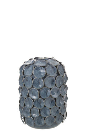 Orlando Store™ - Small Blue Ceramic Leaves Vase