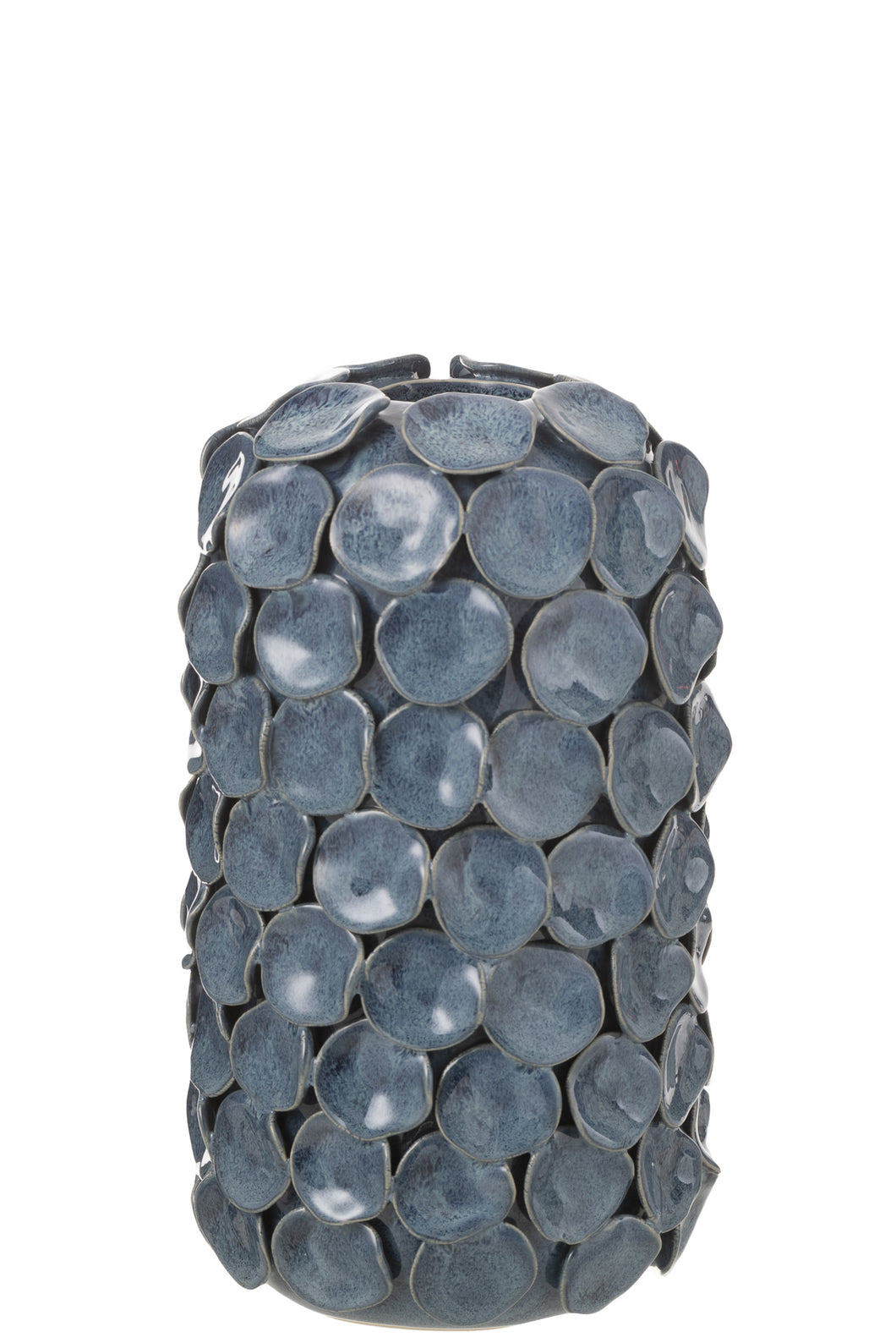 Orlando Store™ - Large Blue Ceramic Leaves Vase