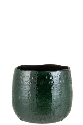 Orlando Store™ - Portavasi Motivo Ceramica Verde Large