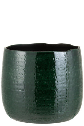 Orlando Store™ - Extra Large Green Ceramic Motif Vase Holder