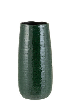 Orlando Store™ - Small Green Ceramic Motif Vase