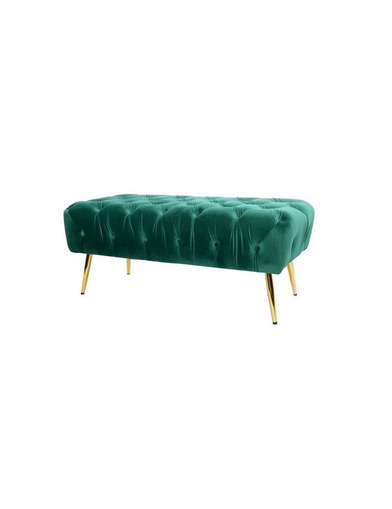Orlando Store™ - Fondo Letto Petrolio Velluto con Zampe Oro Metal