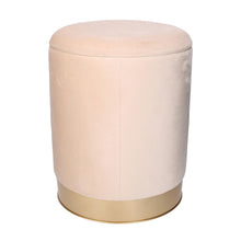 Carica l&#39;immagine nel visualizzatore di Gallery, Orlando Store™ - SET2 Pouf Velluto e Metallo Crema

