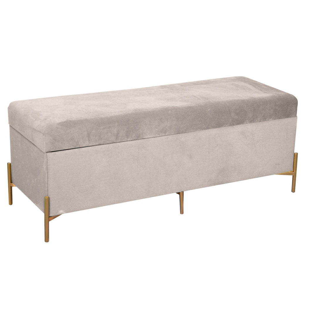 Orlando Store™ - Panca Velluto Crema 115x40h45