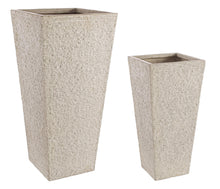 Load image into Gallery viewer, Orlando Store™ - SET2 Tall Square Rock Vase Sand
