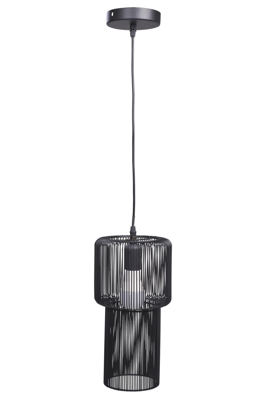 Orlando Store™ - Fyn - Tubular Chandelier with Black Metal Wires