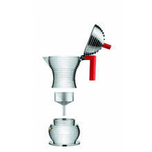 Carica l&#39;immagine nel visualizzatore di Gallery, Orlando Store™ - Caffettiera Espresso Manico Rosso Pulcina - 3 tazze
