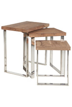 Carica l&#39;immagine nel visualizzatore di Gallery, Orlando Store™ - SET3 Tavolino Basso in Legno e Metallo
