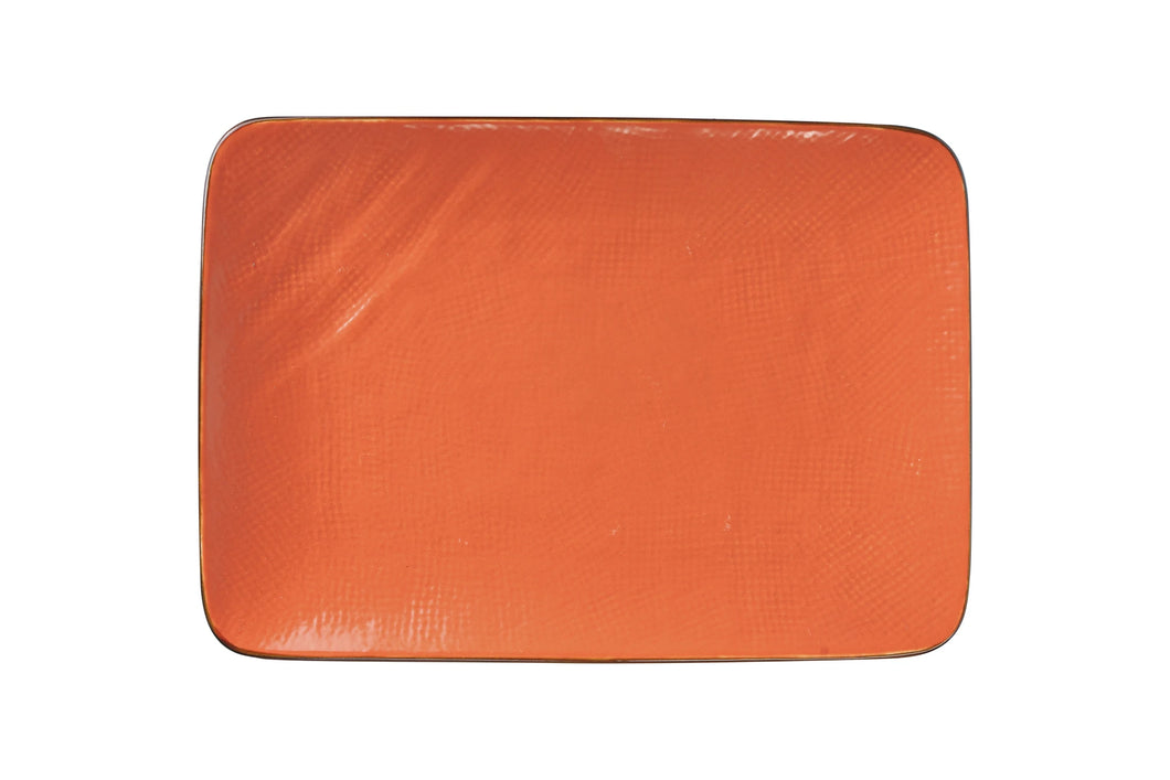 Orlando Store™ - Orange Mediterranean Rectangular Plate