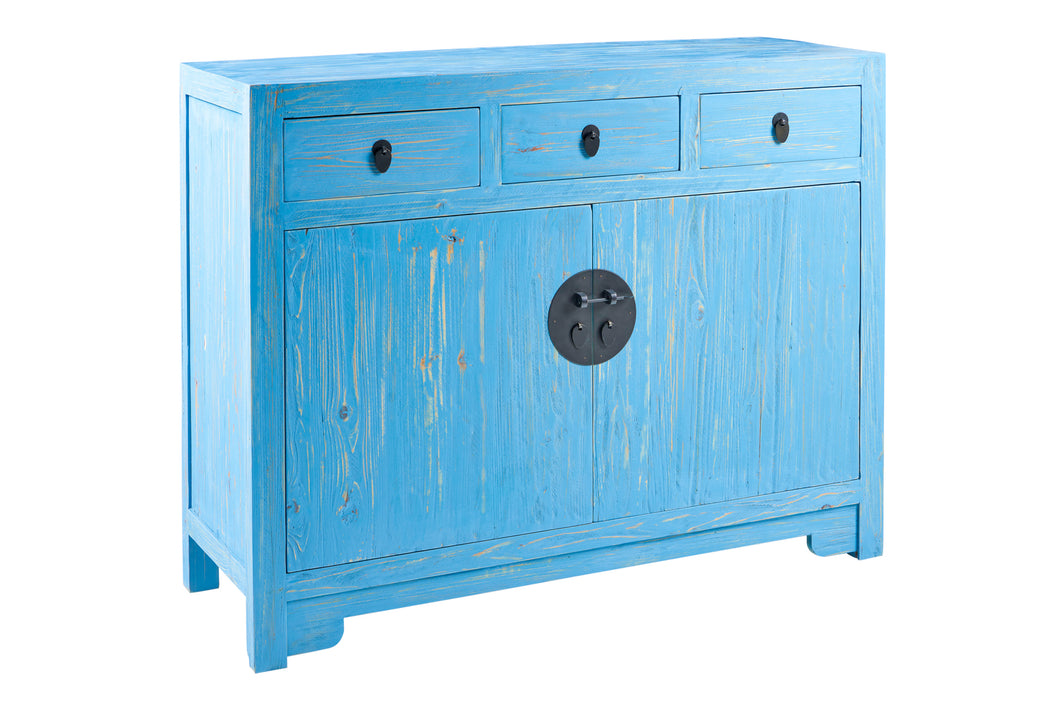 Orlando Store™ - Fuji - Sideboard 3 Drawers 2 Doors Blue