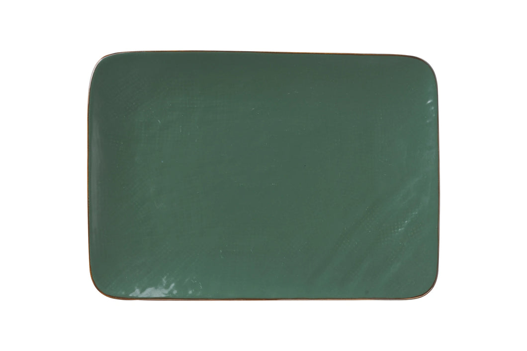 Orlando Store™ - Piatto Rettangolare Mediterraneo Verde