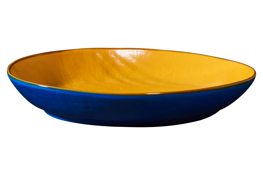 Orlando Store™ - Oval Tray High Mediterranean Edge Blue