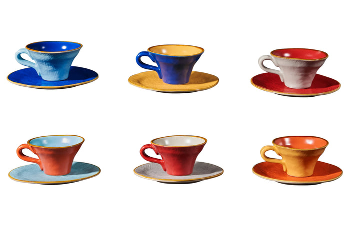 Orlando Store™ - Tazzina Svasata Caffe' Con Piattino