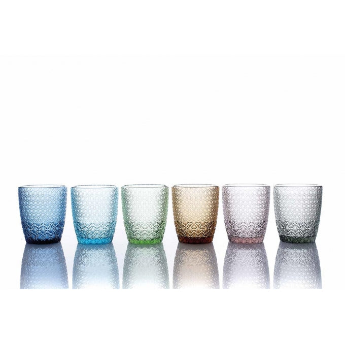 Orlando Store™ - Set 6 Bicchieri Acqua Arlecchino