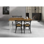 Orlando Store™ - Oak Table with White Legs